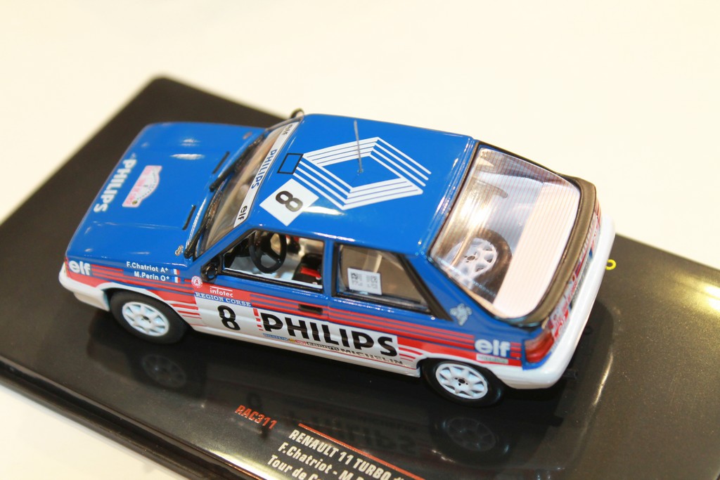 RENAULT 11 TURBO N°8 TOUR DE CORSE 1987 IXO 1/43°