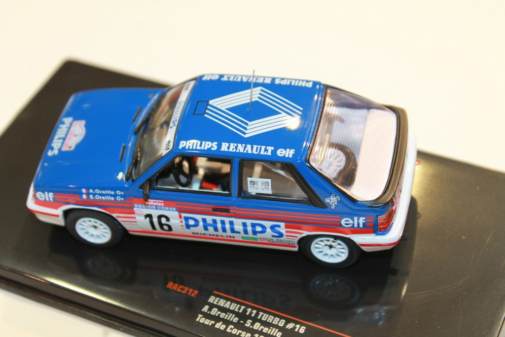 RENAULT 11 TURBO N°16 TOUR DE CORSE 1987 IXO 1/43°