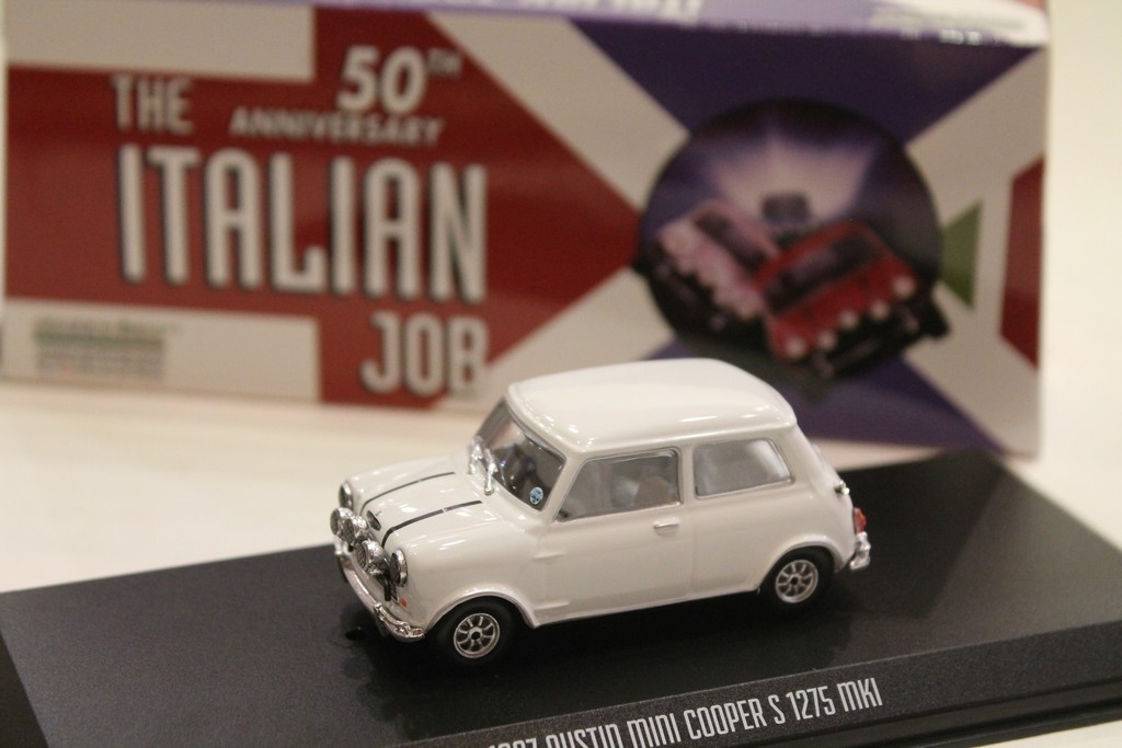 AUSTIN MINI COOPER S 1275 MKI BLANC "L'OR SE BARRE" 1967 GREENLIGHT 1/43°