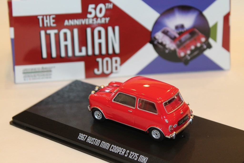 AUSTIN MINI COOPER S 1275 MKI ROUGE "L'OR SE BARRE" 1967 GREENLIGHT 1/43°