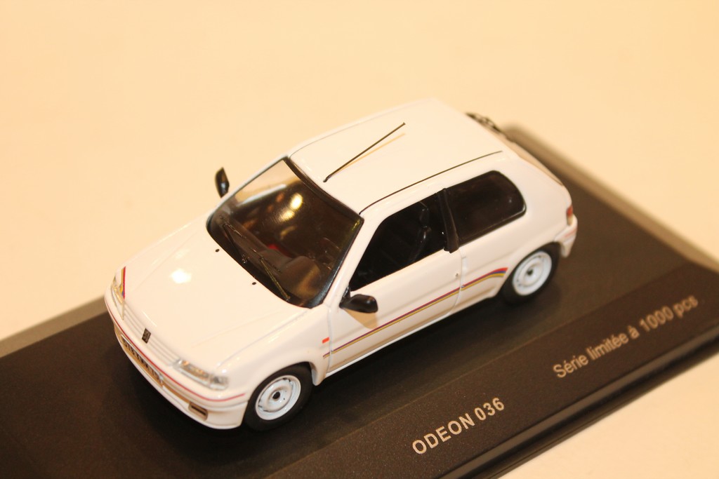 PEUGEOT 106 RALLYE BLANCHE 1996 ODEON 1/43°