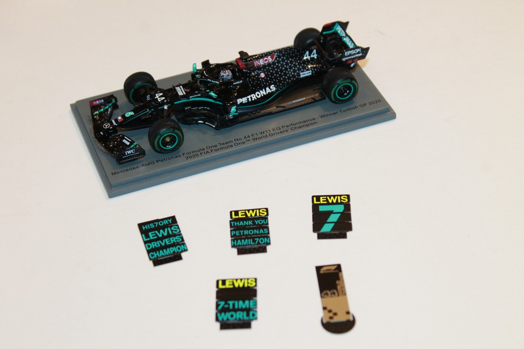 MERCEDES AMG PETRONAS N°44 HAMILTON WIN GP TURQUIE 2020 SPARK 1/43°