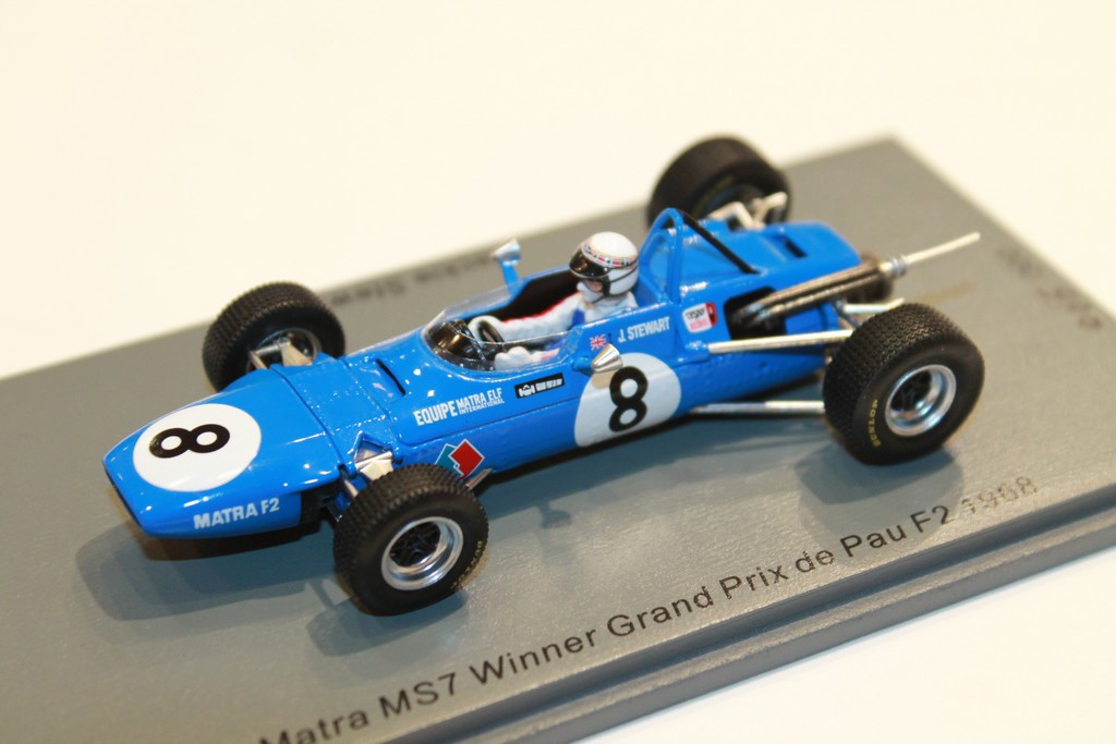 MATRA MS7 N°8 WIN GP PAU F2 1968 SPARK 1/43°