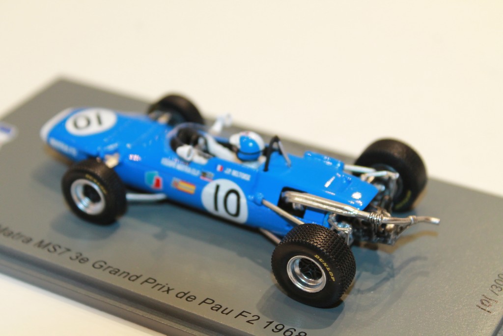 MATRA MS7 N° 10 GP PAU F2 1968 SPARK 1/43°