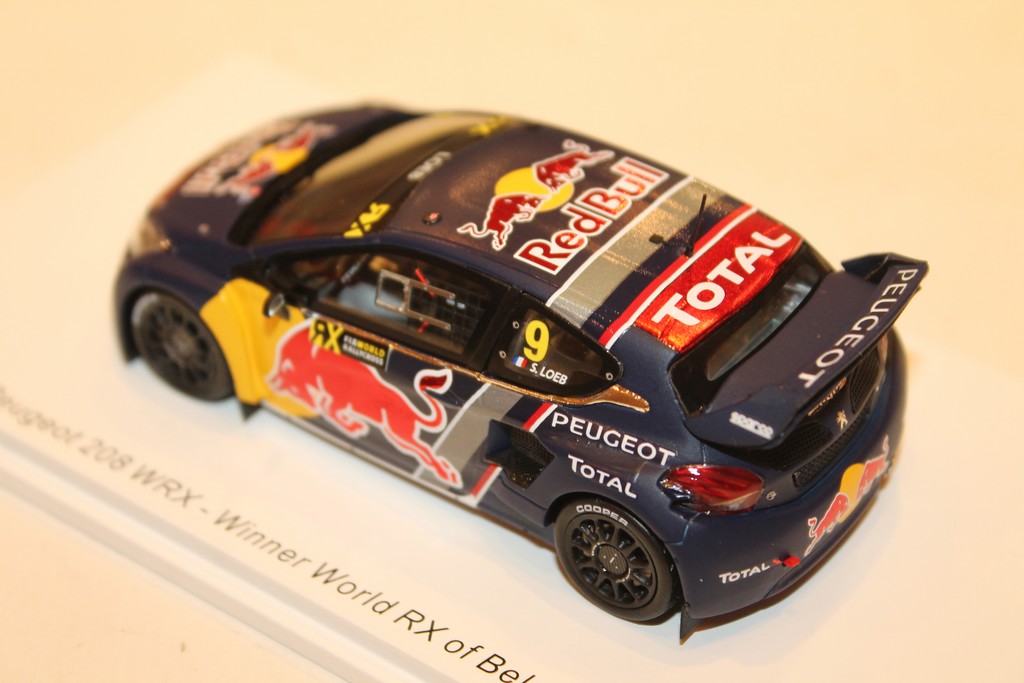 PEUGEOT 208 N°9 WRX WINNER WORLD RX OF BELGIAN 2018 SPARK 1/43°