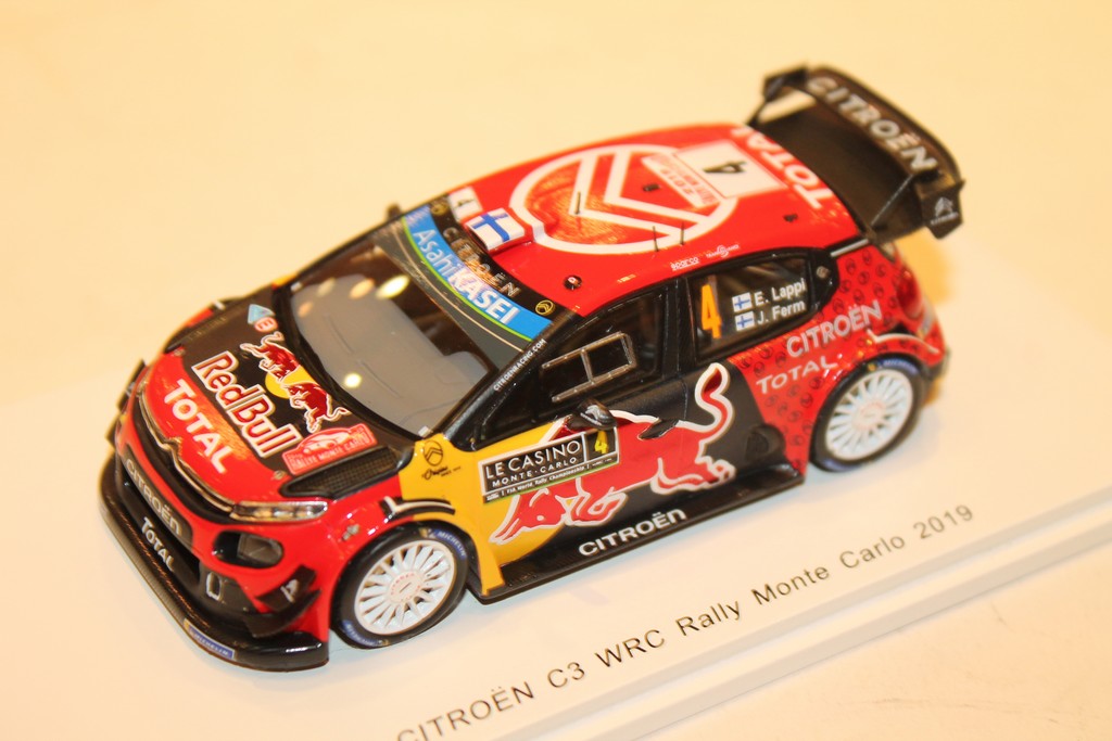 CITROEN C3 WRC N°4 RALLY MONTE CARLO 2019 SPARK 1/43°