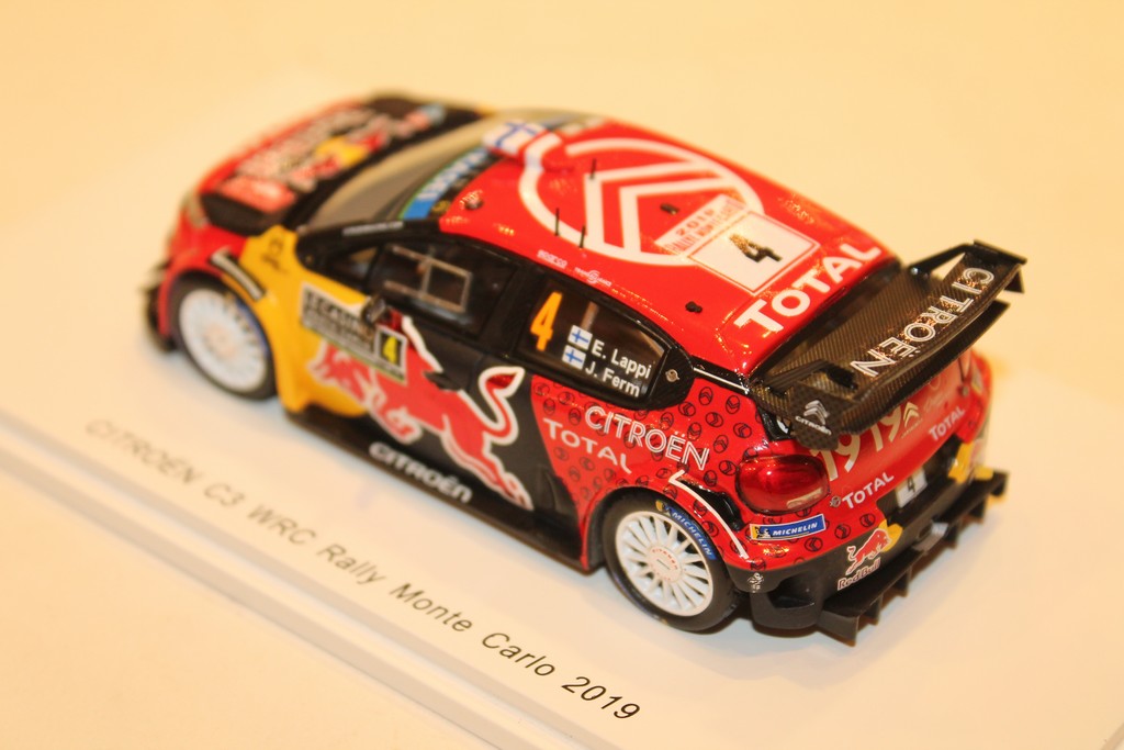 CITROEN C3 WRC N°4 RALLY MONTE CARLO 2019 SPARK 1/43°