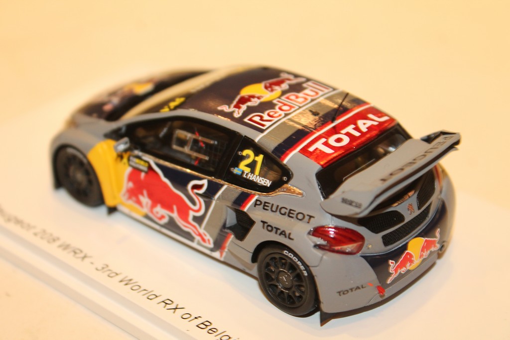 PEUGEOT 208 WRX N°21 3RD WORLD RX OF BELGIAN 2018 SPARK 1/43°