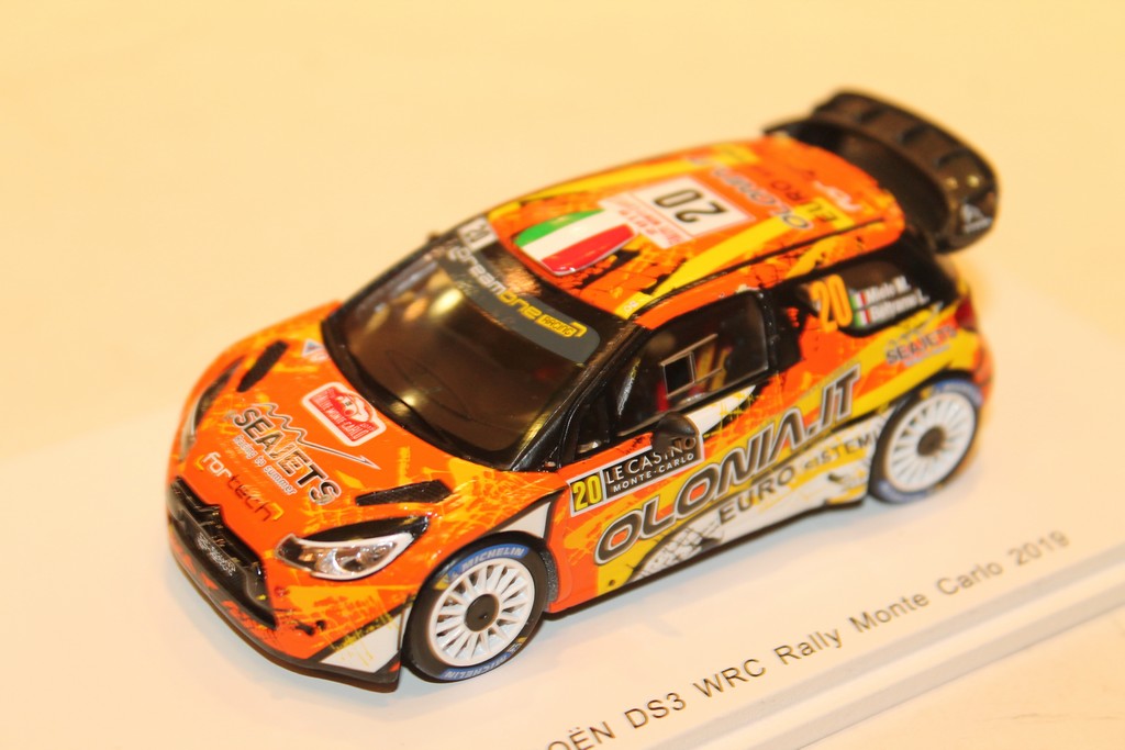 CITROËN DS3 WRC N°20 RALLY MONTE CARLO 2019 SPARK 1/43°