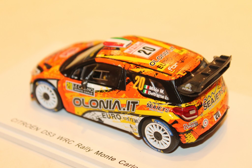 CITROËN DS3 WRC N°20 RALLY MONTE CARLO 2019 SPARK 1/43°