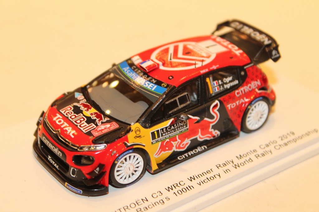 CITROEN C3 WRC N°1 WINNER RALLYE MONTE CARLO 2019 SPARK 1/43