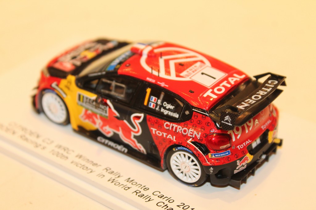 CITROEN C3 WRC N°1 WINNER RALLYE MONTE CARLO 2019 SPARK 1/43