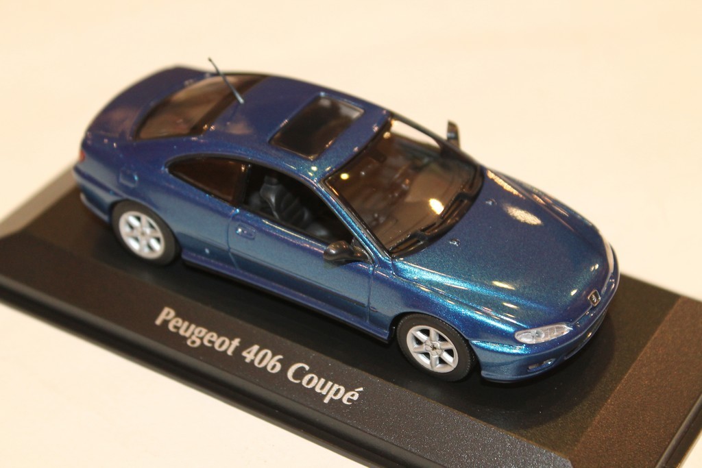 PEUGEOT 406 COUPE BLEU 1997 MINICHAMPS 1/43°