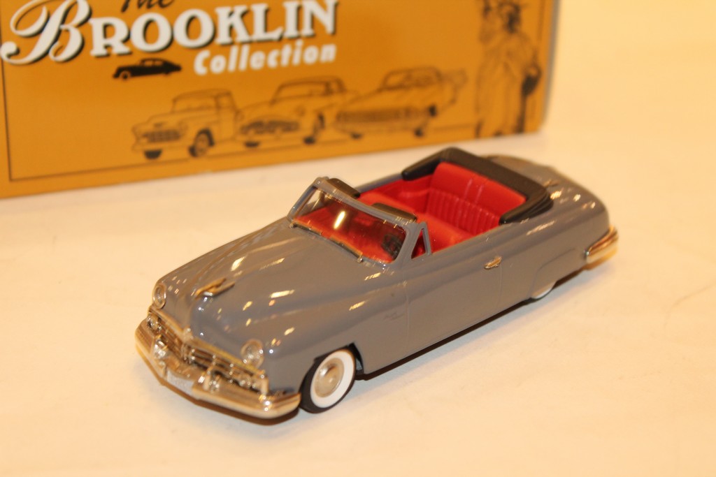 LINCOLN COSMOPOLITAN CONVERTIBLE GRISE 1949 BROOKLIN 1/43°