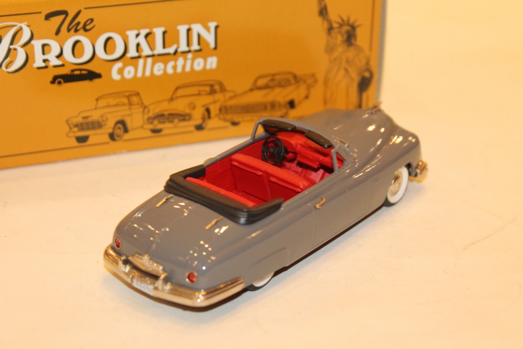 LINCOLN COSMOPOLITAN CONVERTIBLE GRISE 1949 BROOKLIN 1/43°