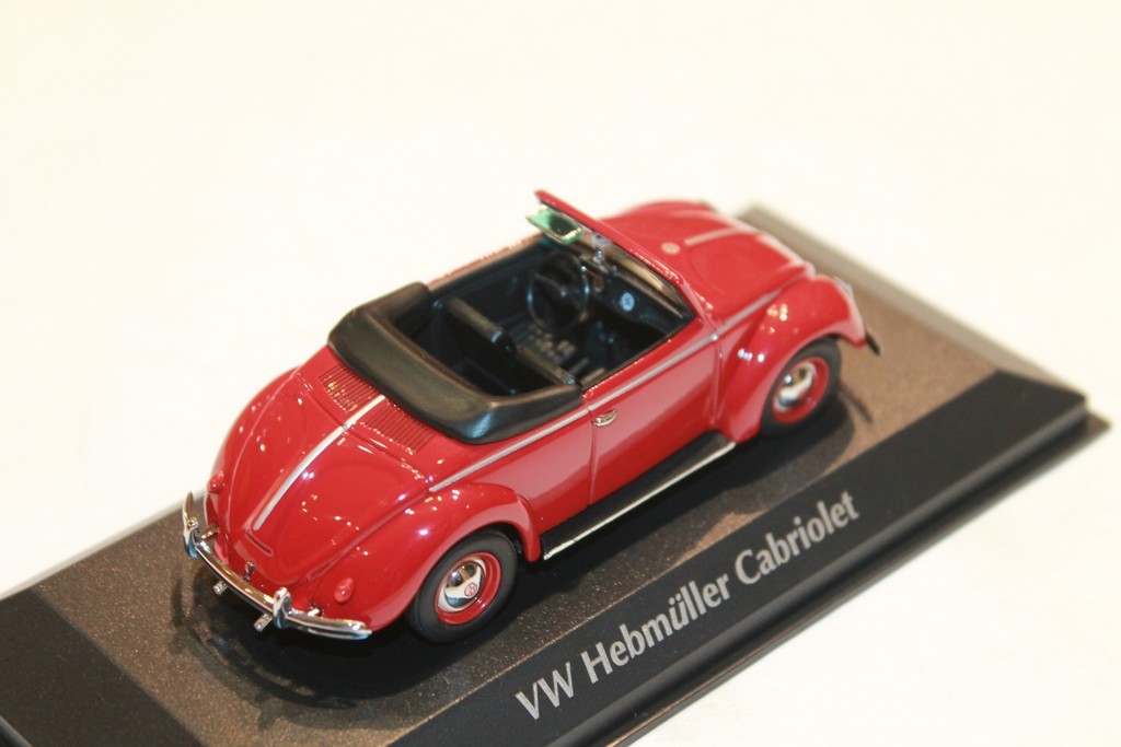 VW COX CAB HEBMULLER ROUGE MAXICHAMPS 1/43°