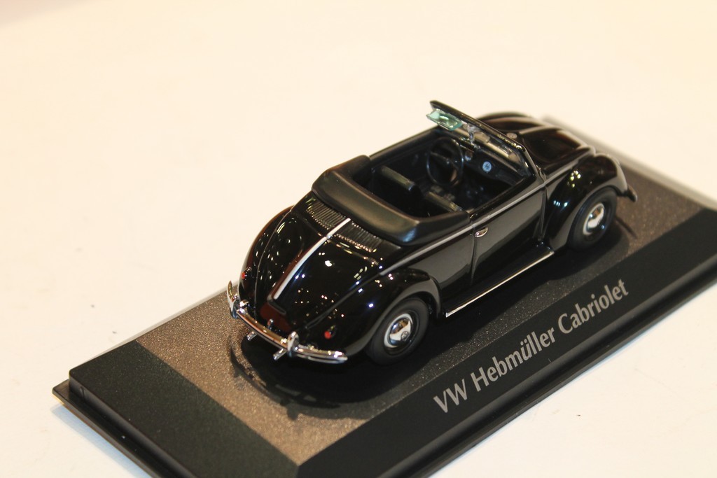 VW COX CAB HEBMULLER BLK MAXICHAMPS 1/43°