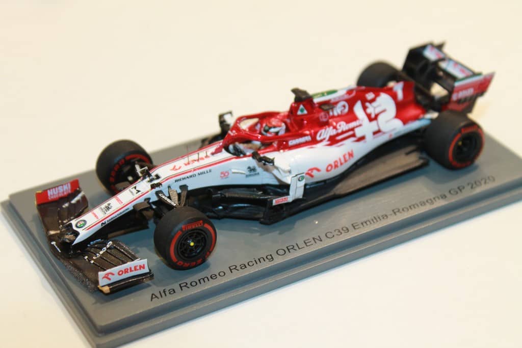 ALFA ROMEO RACING ORLEN C39 N°7 GP EMILIA-ROMAGNA 2020 SPARK 1/43°