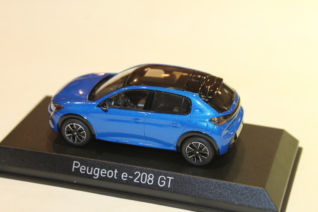 PEUGEOT e 208 GT 2019 BLEU NOREV 1/43°