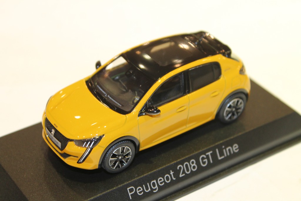 PEUGEOT 208 GT LINE 2019 JAUNE NOREV 1/43°