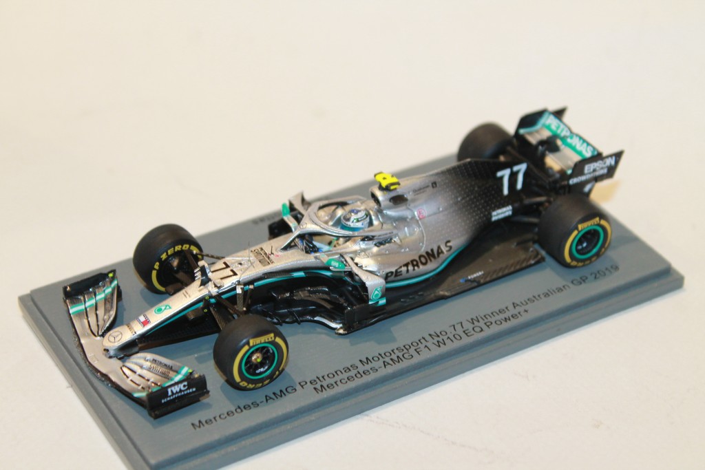 MERCEDES AMG PETRONAS W10 WIN AUSTRALIAN GP BOTTAS SPARK 1/43°