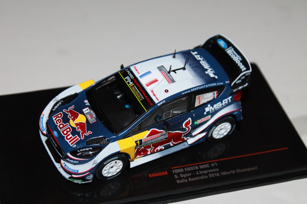 FORD FIESTA WRC RALLY AUSTRALIA 2018 N°1 IXO 1/43