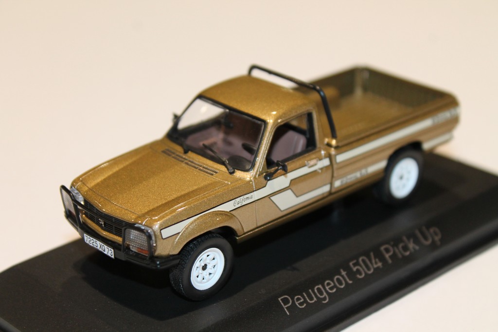 PEUGEOT 504 PICK UP 4X4 DANGEL MARRON 1985 NOREV 1/43°