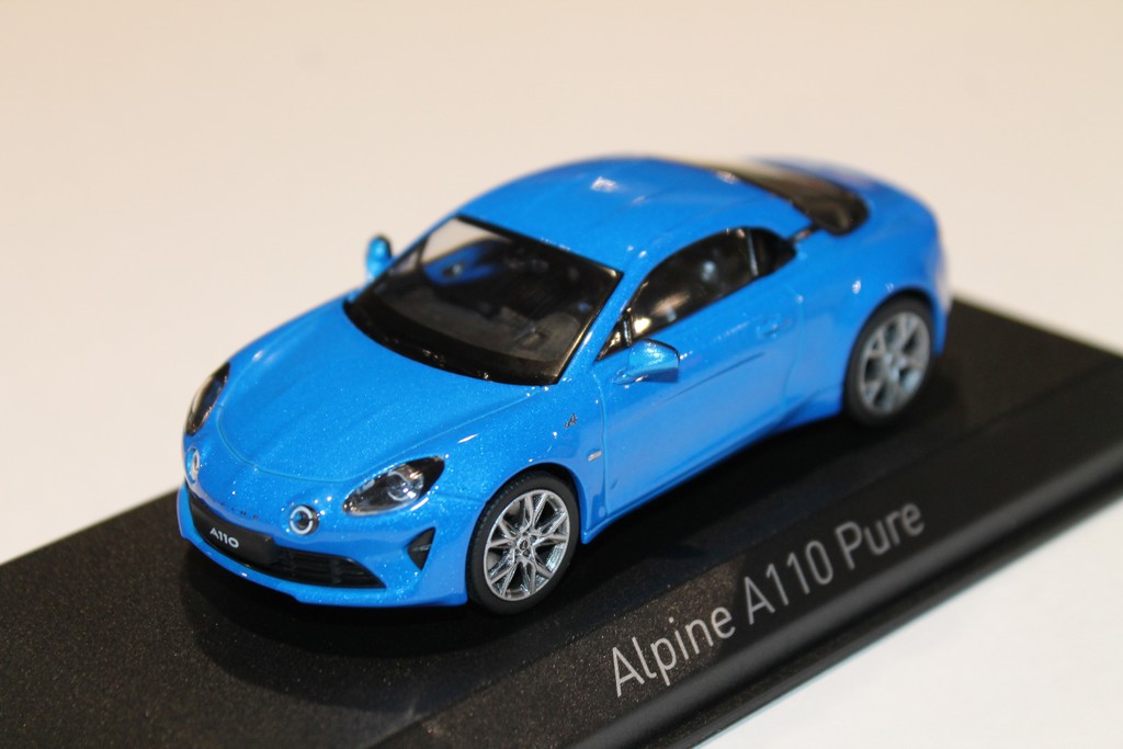 Voiture Miniature Alpine A110 Pure 2018 Alpine Blue 1/18 - 185330 NOREV