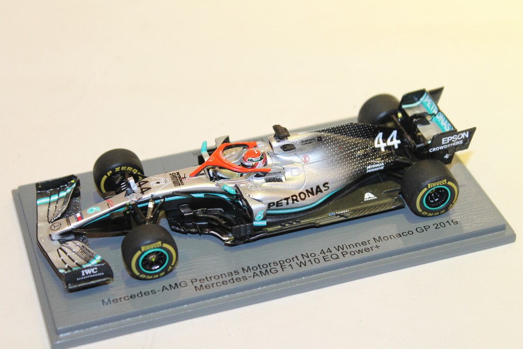 MERCEDES AMG PETRONAS F1 W10 N°44 GP MONACO 2019 SPARK 1/43°