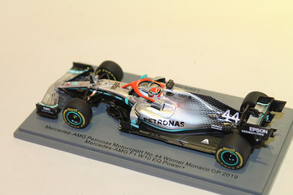 MERCEDES AMG PETRONAS F1 W10 N°44 GP MONACO 2019 SPARK 1/43°