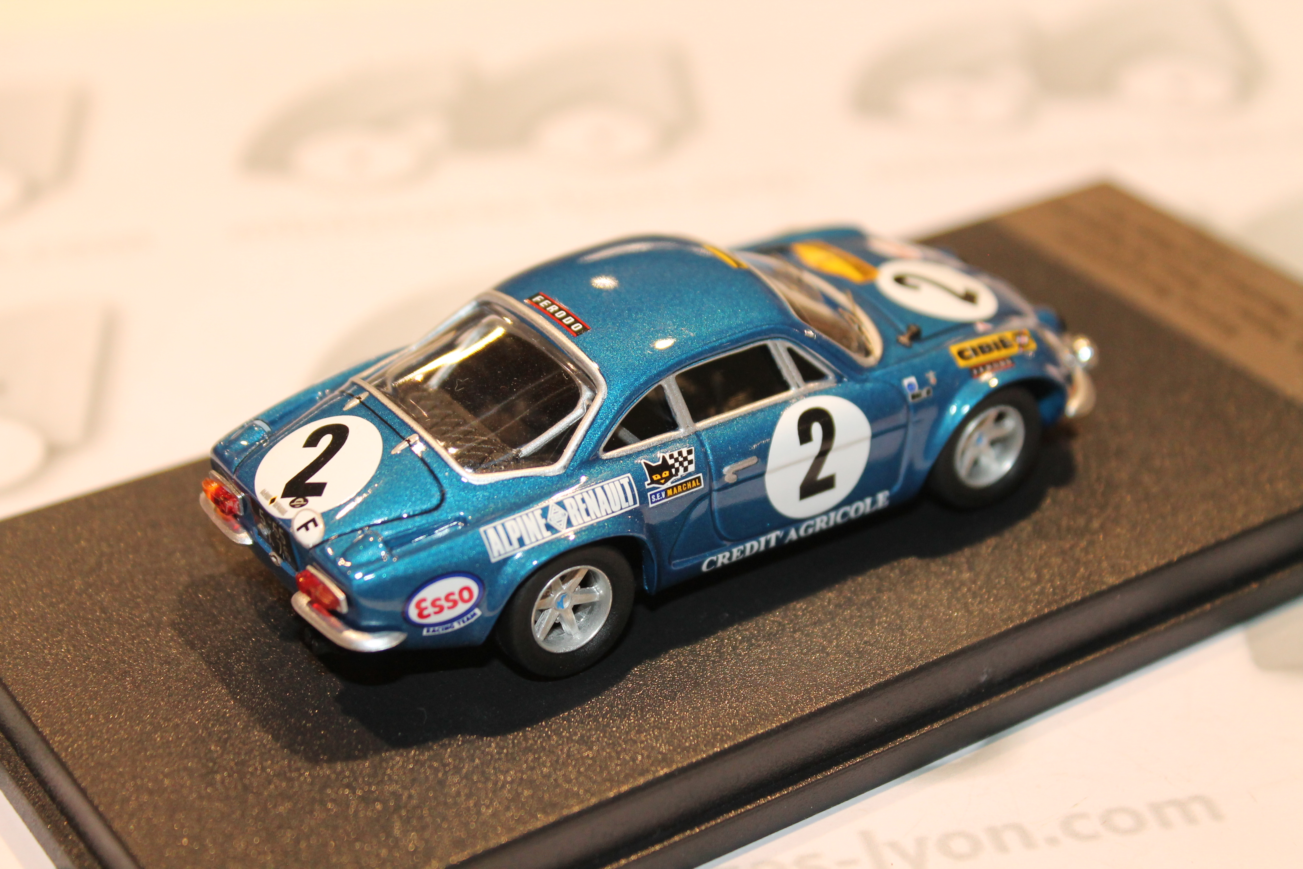 ALPINE RENAULT A110 N°2 1ER MARATHON DE LA ROUTE 1971 TROFEU 1/43°