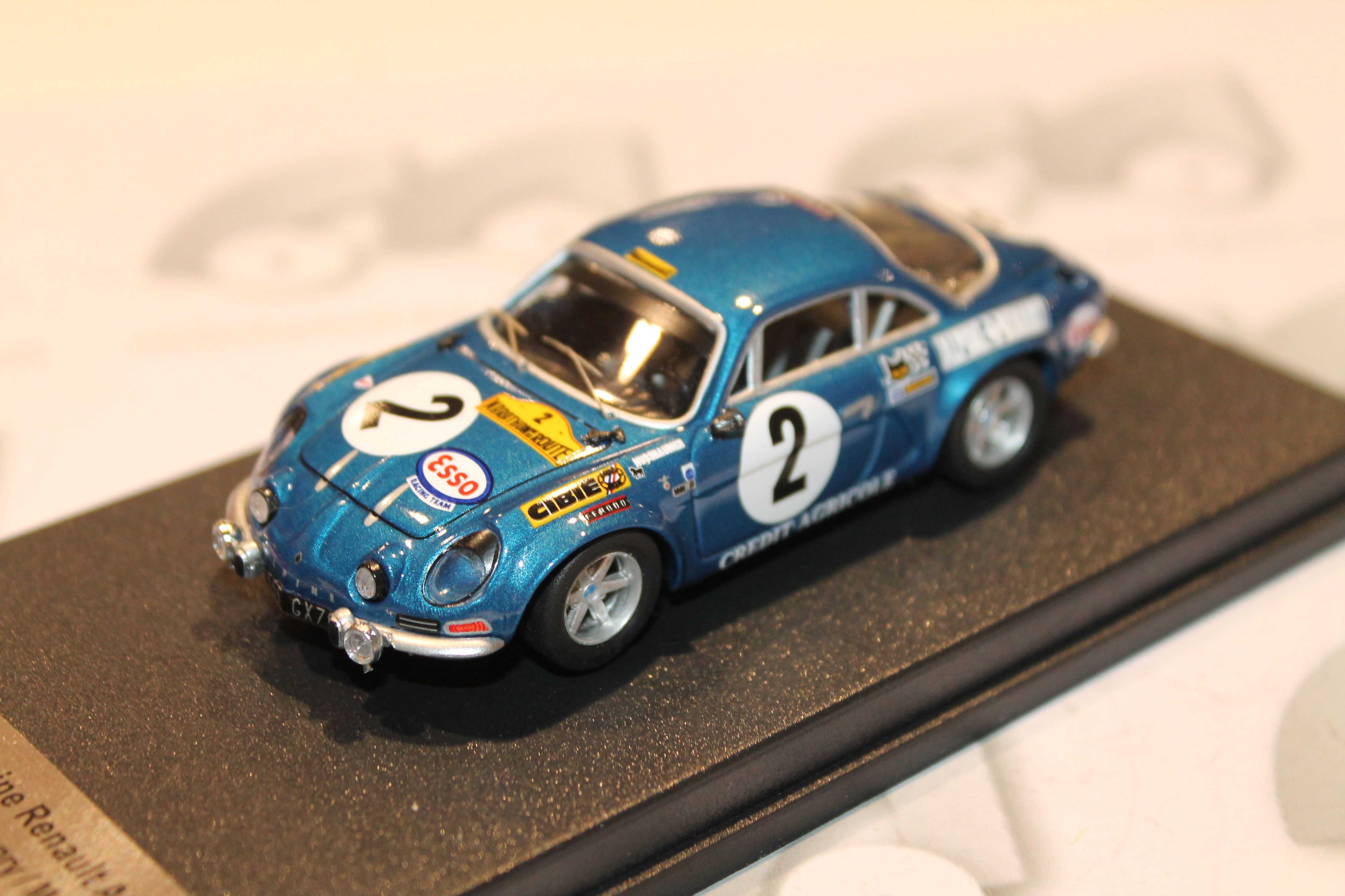 ALPINE RENAULT A110 N°2 1ER MARATHON DE LA ROUTE 1971 TROFEU 1/43°