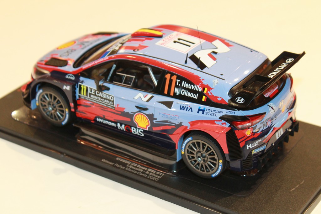 HYUNDAI i20 COUPE WRC #11 NEUVILLE WINNER RALLYE MC 2020 IXO 1/18°