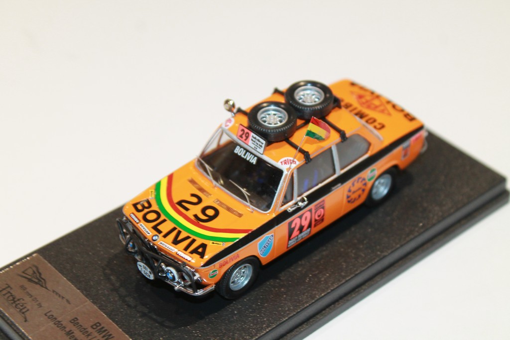 BMW 2002 TI LONDON-MEXICO WORLD CUP RALLY 1970 TROFEU 1/43°