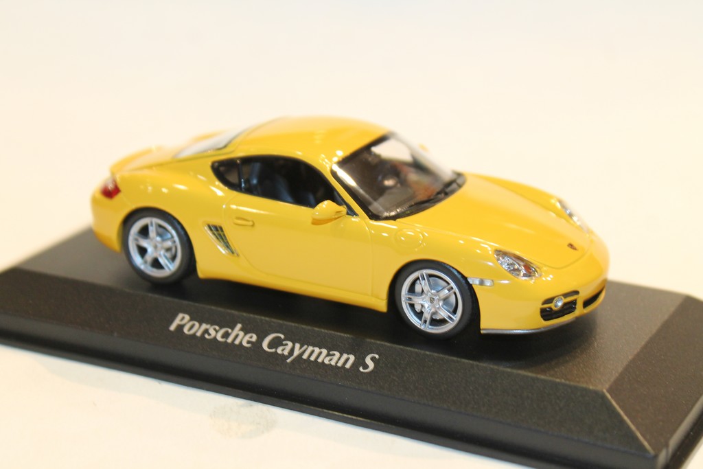 PORSCHE CAYMAN S JAUNE 2005 MAXICHAMPS 1/43°