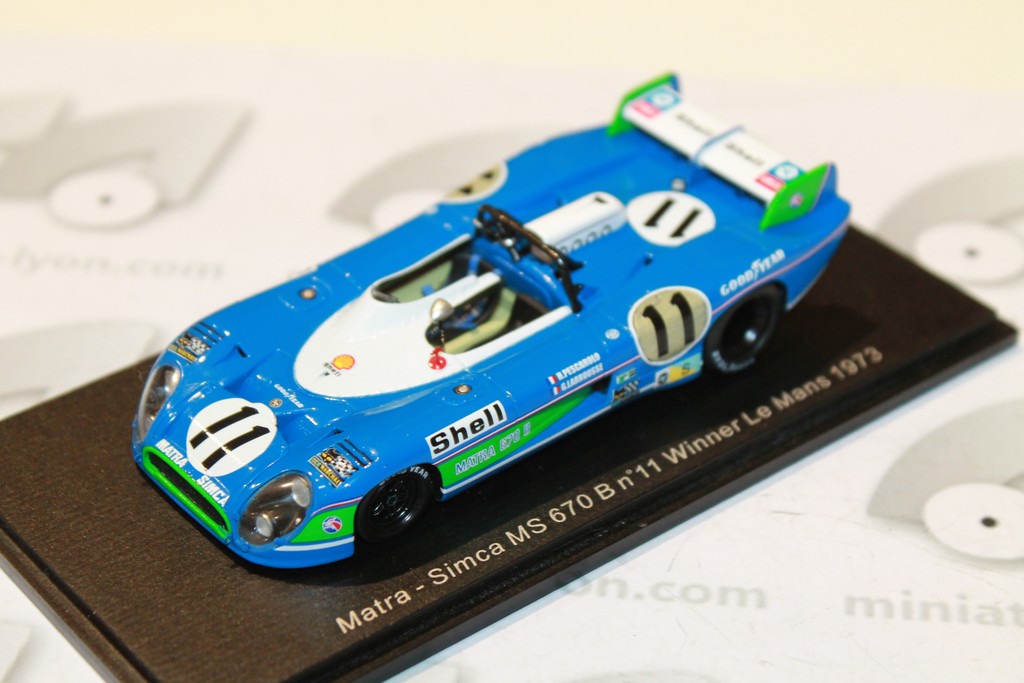 MATRA - SIMCA MS 670 B N°11 WINNER LM 1973 SPARK 1/43°