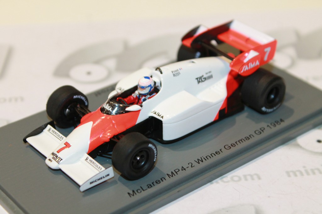 MCLAREN MP4-2 N°7 WIN GP ALLEMAGNE 1984 SPARK 1/43°