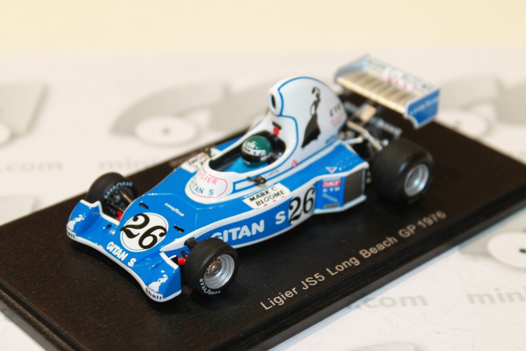 LIGIER JS5 GP LONG BEACH 1976 SPARK 1/43°