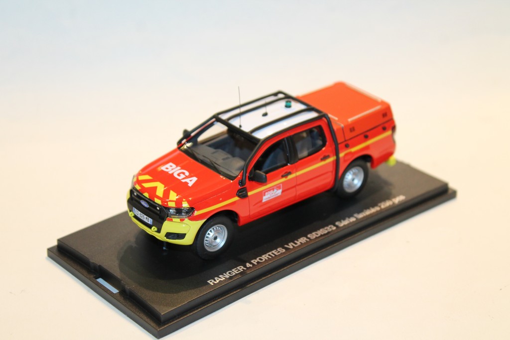 FORD RANGER POMPIER 33 2016 ALARME 1/43°