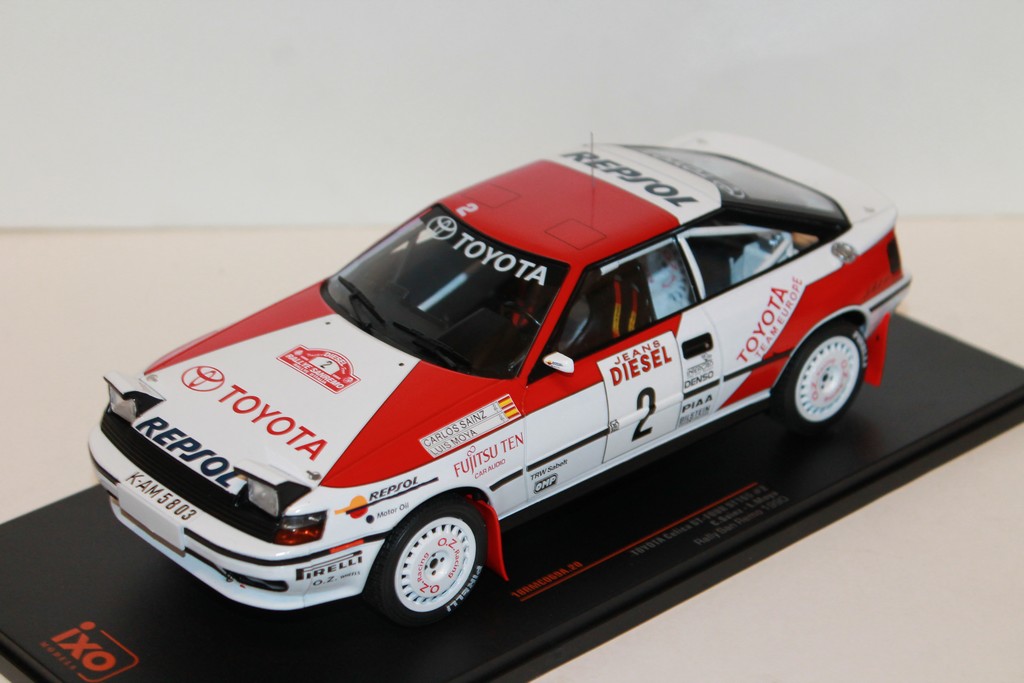 TOYOTA CELICA GT FOUR ST165 #2 RALLY MONTE SAN REMO 1990 IXO 1/18°