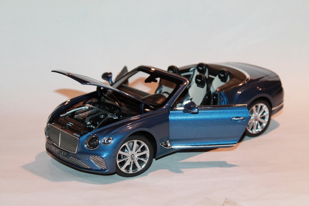 BENTLEY CONTINENTAL GT CABRIOLET BLEU 2019 NOREV 1/18°