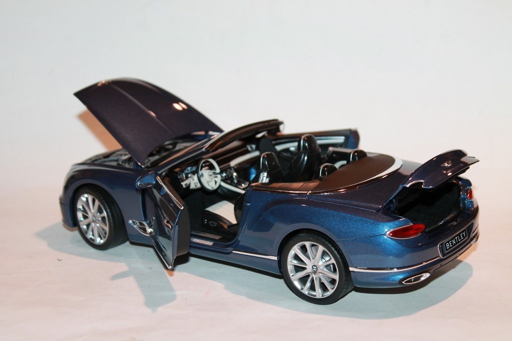 BENTLEY CONTINENTAL GT CABRIOLET BLEU 2019 NOREV 1/18°