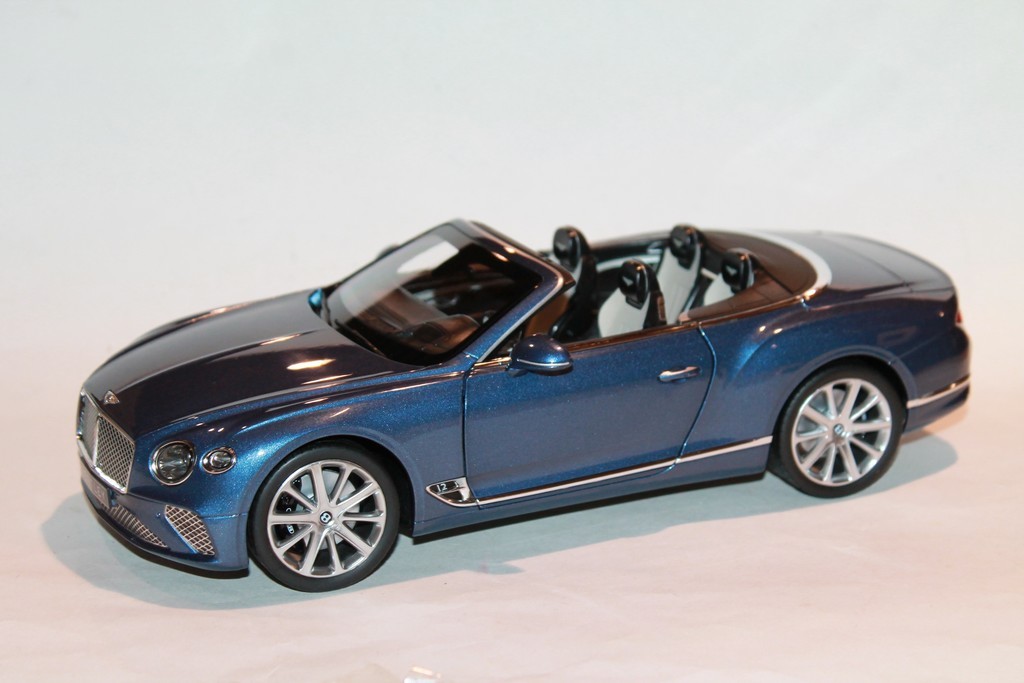 BENTLEY CONTINENTAL GT CABRIOLET BLEU 2019 NOREV 1/18°