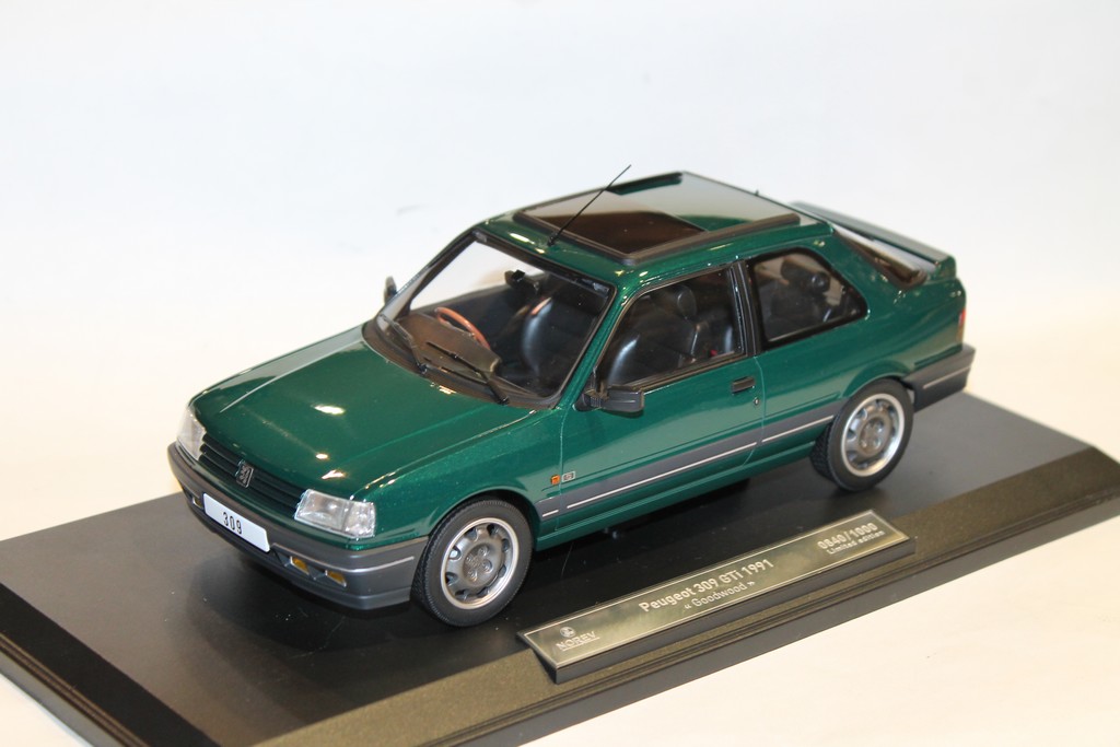 PEUGEOT 309 GTI GREEN 1991 NOREV 1/18°