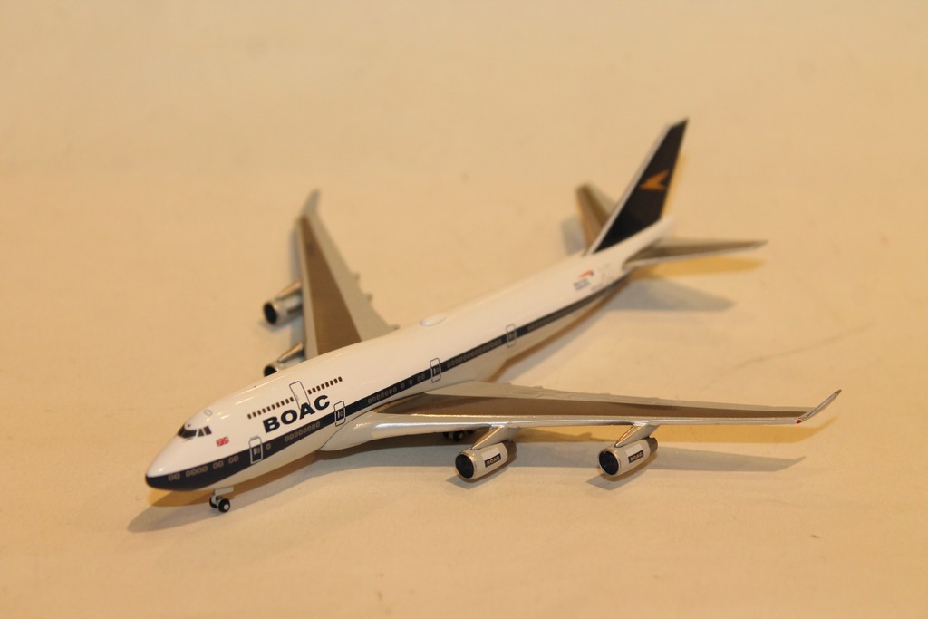 BOEING 747-400 BOAC HERITAGE BRITISH AIRWAYS HERPA 1/500°