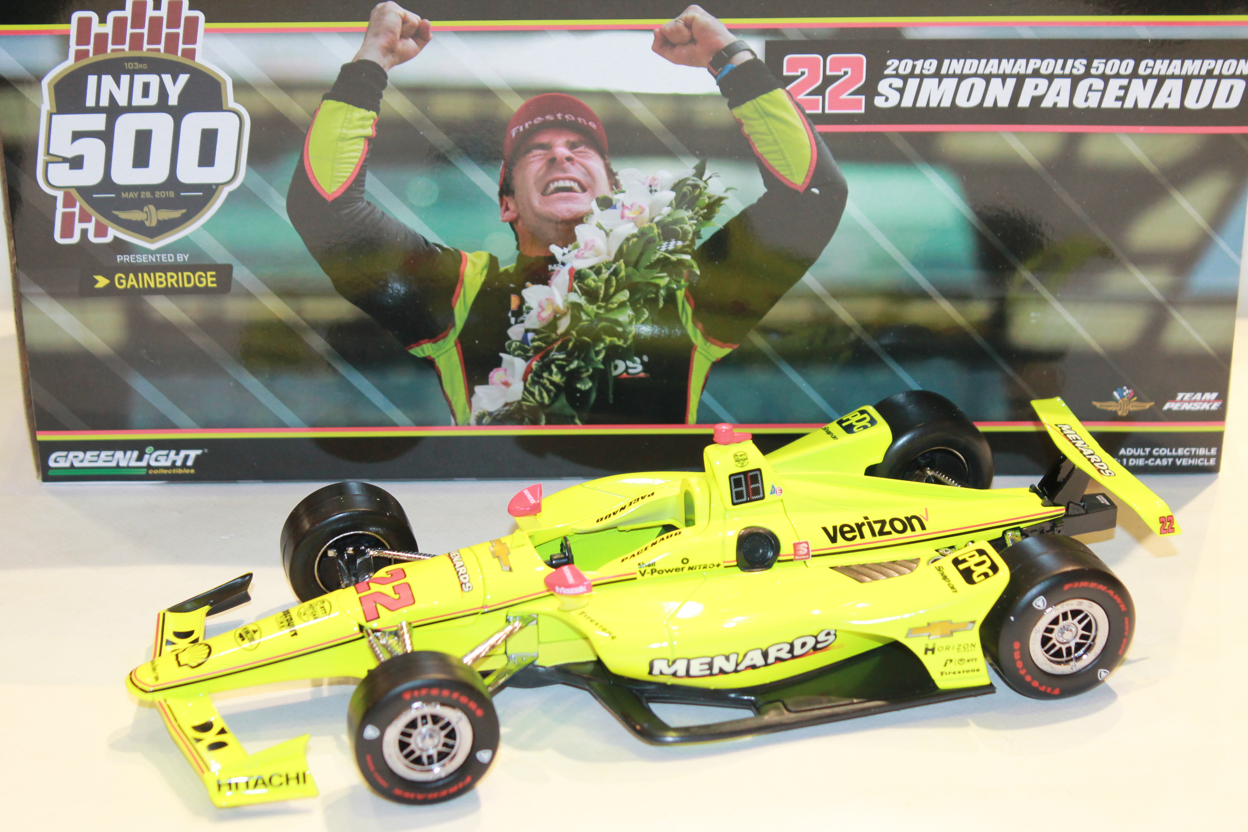 PENSKE N°22 PAGENAUD VQ INDY 500 2019 GREENLIGHT 1/18°