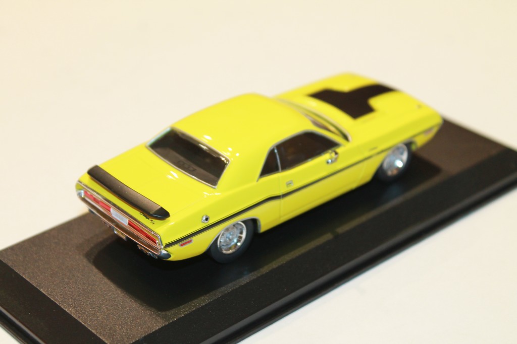 DODGE CHALLENGER R/T JAUNE 1970 GREENLIGHT 1/43°