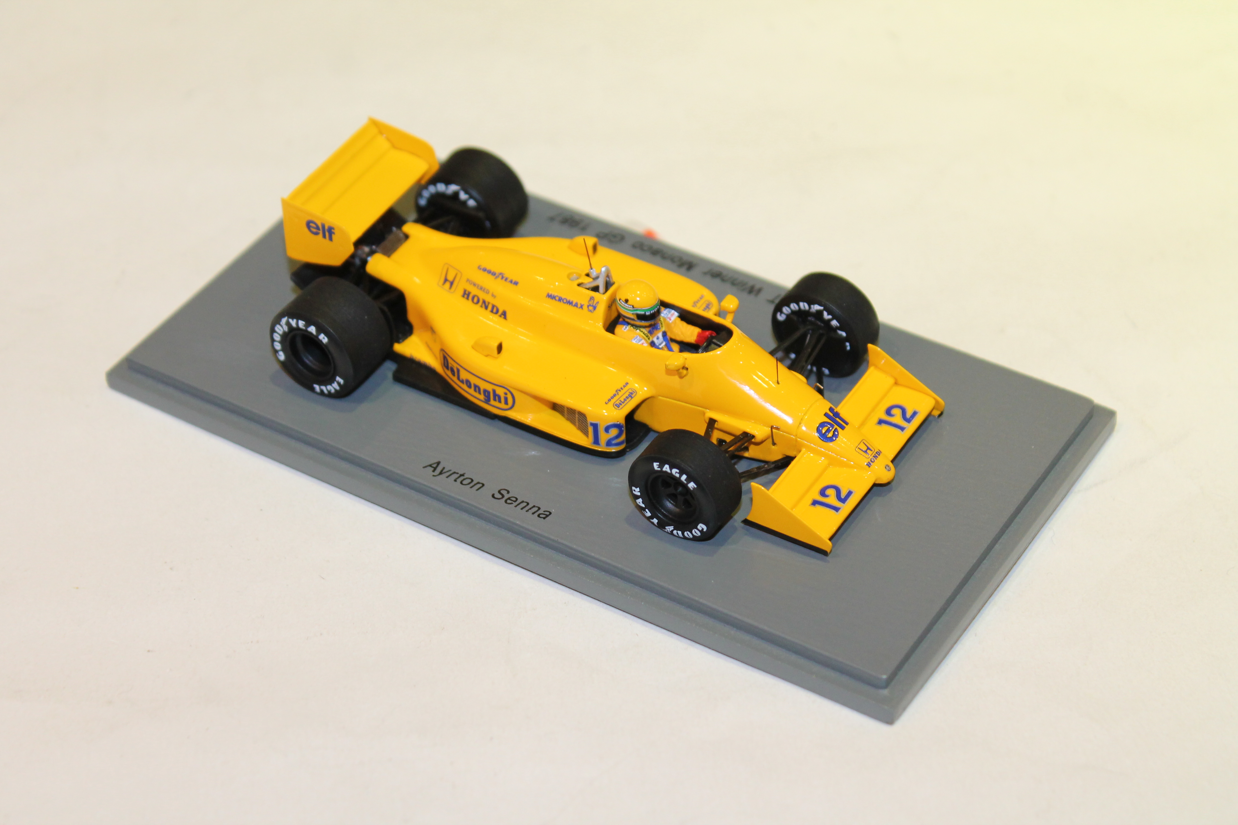 LOTUS 99T WINNER MONACO GP 1987 SPARK 1/43°