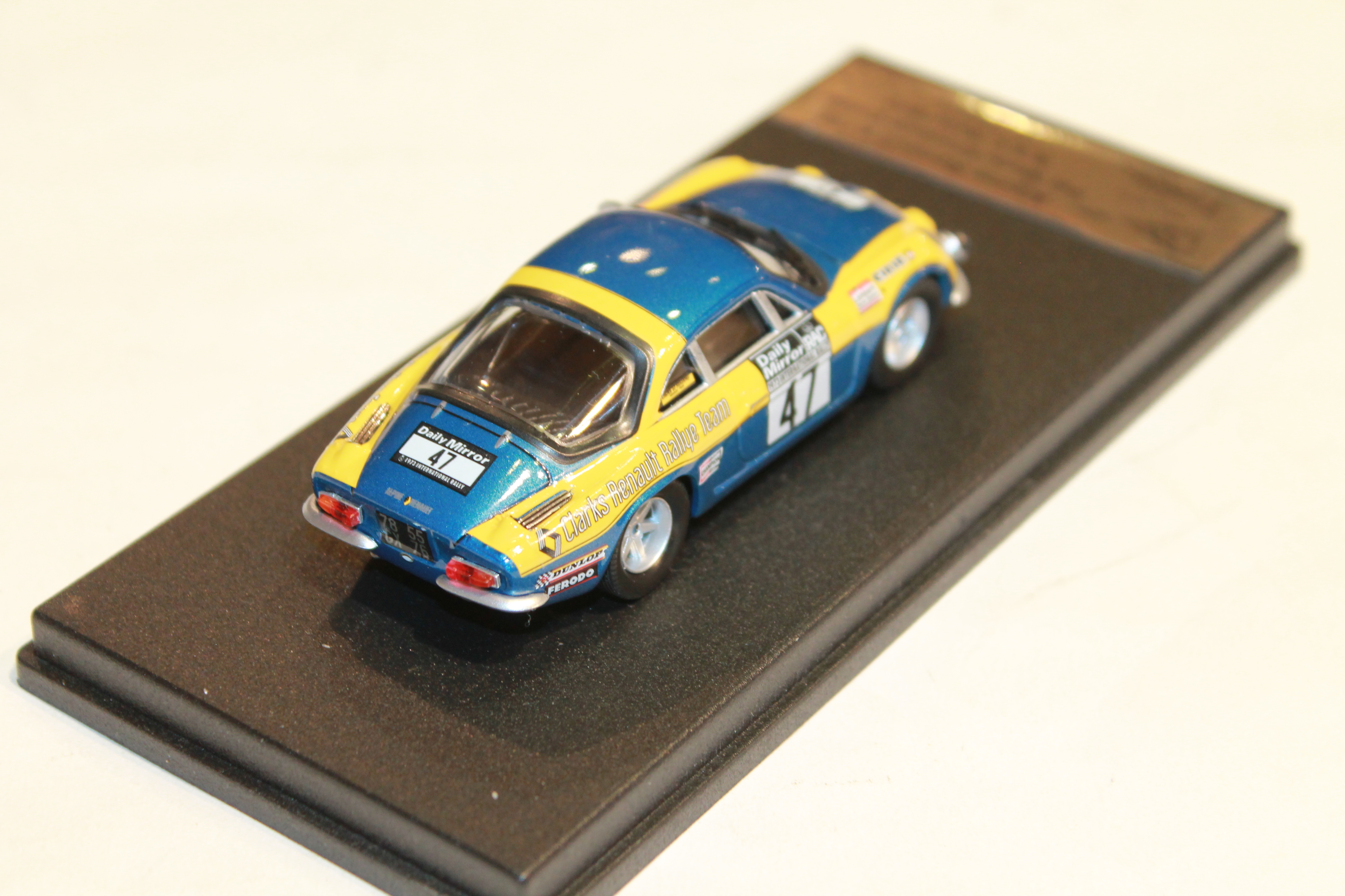 ALPINE RENAULT A110 RAC RALLY 1973 TROFEU 1/43°