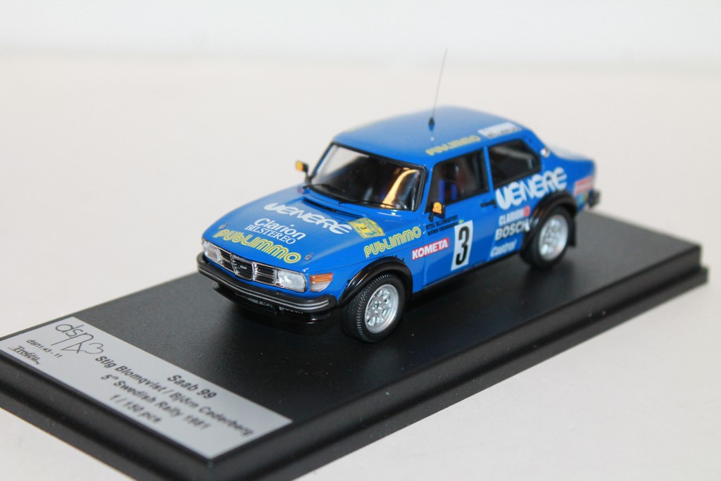 SAAB 99 N°3 5TH SWEDISH RALLY 1981 TROFEU 1/43°